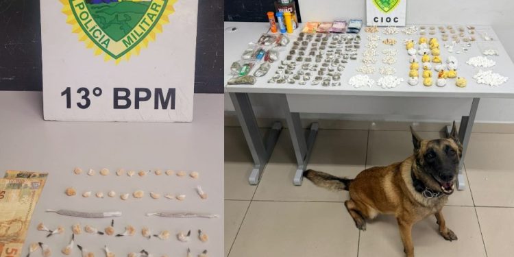 Operações do 13° Batalhão e da CIOC no Parolin resultam em prisões e apreensão de drogas em Curitiba