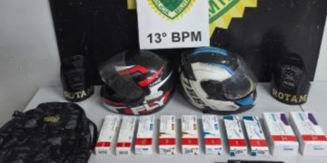 ROTAM age rápido e prende ladrões de canetas emagrecedoras em Curitiba