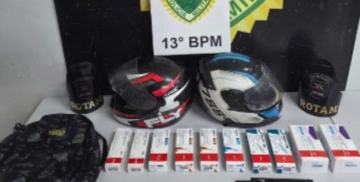 ROTAM age rápido e prende ladrões de canetas emagrecedoras em Curitiba