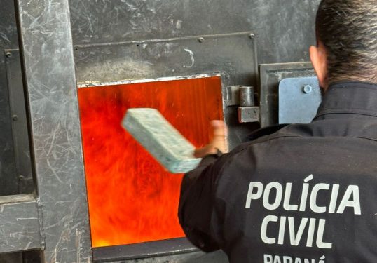 PCPR incinera cerca de 300 quilos de drogas em Fazenda Rio Grande