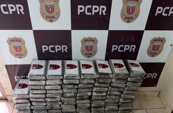 PCPR prende homem em flagrante e apreende 81 quilos de cocaína em São Miguel do Iguaçu