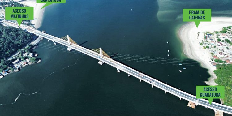 Com previsão de chuva, inauguração da Ponte de Guaratuba é adiada para sexta
