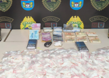 PMPR apreende porções de cocaína e prende homem por tráfico em Ponta Grossa
