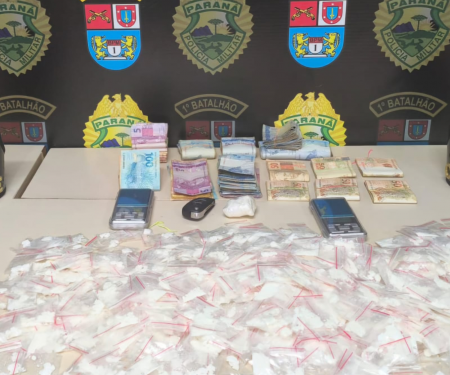 PMPR apreende porções de cocaína e prende homem por tráfico em Ponta Grossa