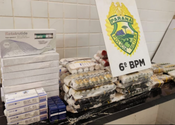 PMPR e PF prendem homem com medicamentos contrabandeados na BR-277, em Cascavel