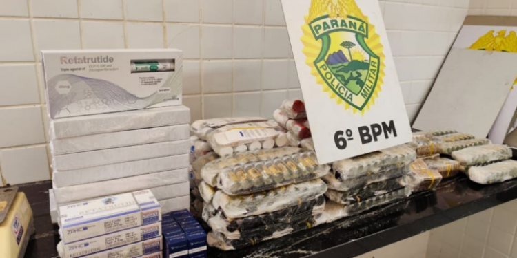 PMPR e PF prendem homem com medicamentos contrabandeados na BR-277, em Cascavel