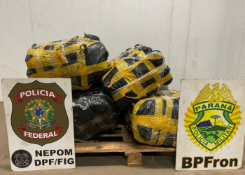 PMPR e PF apreendem veículo com 96 kg de maconha em Foz do Iguaçu