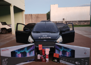 PMPR apreende medicamentos e produtos contrabandeados em Perobal