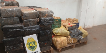 PMPR apreende mais de 880 quilos de maconha em Foz do Iguaçu