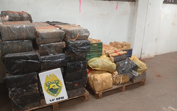 PMPR apreende mais de 880 quilos de maconha em Foz do Iguaçu