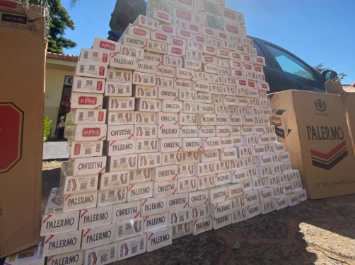 Polícia Militar detém homem com cigarros contrabandeados em Santa Cruz de Monte Castelo