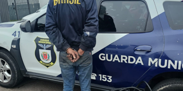 Guarda Municipal prende homem em flagrante por furto de cabo e recupera mais de 8 quilos de fiação de telefonia