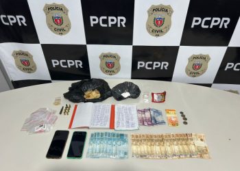 Polícia Civil prende homem em flagrante por tráfico de drogas e posse ilegal de munição em Piraquara
