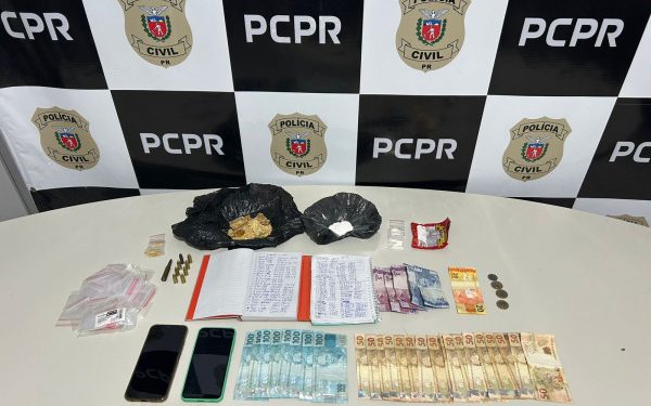 Polícia Civil prende homem em flagrante por tráfico de drogas e posse ilegal de munição em Piraquara