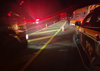 Motociclista embriagado se envolve em acidente e garupa morre na BR-376