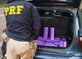 PRF apreende 130 quilos de maconha na BR-277