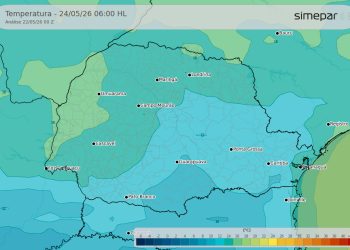 Fim de semana será gelado e com chuva em boa parte do Paraná, prevê Simepar