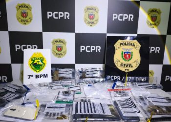 PCPR, PMPR e Força Nacional prendem quatro pessoas por tráfico de drogas em Mariluz