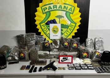 ROTAM apreende arma, drogas sintéticas, cocaína e mais de 24 quilos de maconha em Curitiba