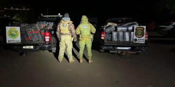 Ação integrada entre BPFRON e Polícia Federal apreende mais de 1,1 tonelada de maconha