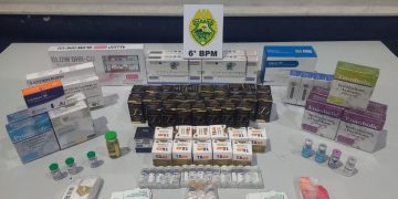 Polícia Militar apreende produtos farmacêuticos de origem estrangeira