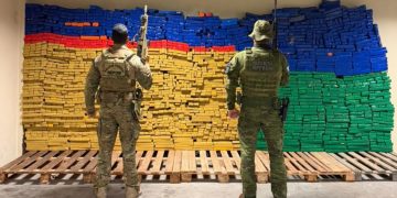 BPFRON e Polícia Federal apreendem mais de 2 toneladas de maconha escondidas sob carga de feno no Paraná