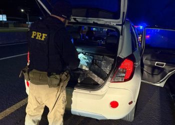PRF apreende mais de 340 quilos de maconha e prende casal em Cascavel