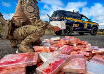 PRF apreende quase 100 kg de cocaína escondidos em carreta no Paraná