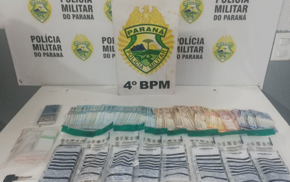 Polícia Militar desarticula delivery de drogas e apreende R$ 10 mil em Maringá