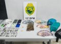 Policiais militares apreendem drogas e detém casal no Parolin