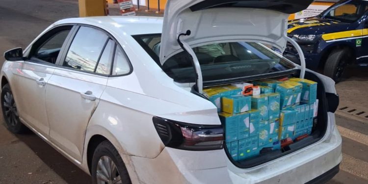 PRF apreende carga de eletrônicos avaliada em R$ 27 mil na BR-277