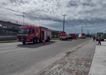 Mulher é atropelada na marginal da BR-116 em Quatro Barras
