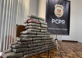 PCPR prende mulher e apreende 92 quilos de maconha em Curitiba