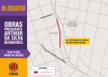 Trecho da Avenida Arthur Bernardes será totalmente bloqueado neste fim de semana para obras