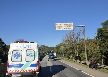 Motociclista morre após grave acidente na BR-277, em Morretes