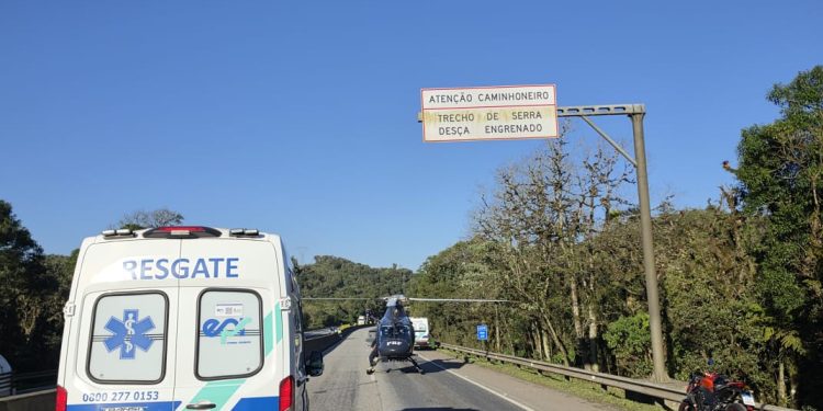 Motociclista morre após grave acidente na BR-277, em Morretes