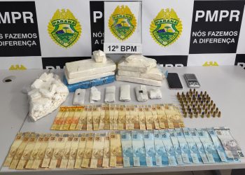 PM prende indivíduo com quase 7 quilos de cocaína e munições no Santa Cândida