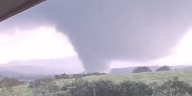 Tornado é confirmado pelo Simepar em Piraí do Sul
