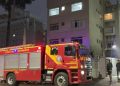 Incêndio em prédio no Bigorrilho mobiliza equipes do Corpo de Bombeiros