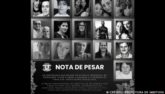 Vítimas de grave acidente na BR-373 são veladas em cerimônia coletiva em Imbituva