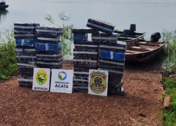 Ação integrada apreende mais de 670 quilos de maconha no Lago de Itaipu