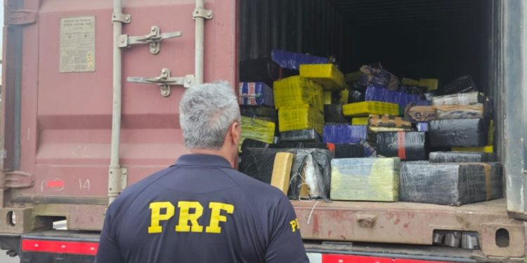 PRF apreende mais de 6,4 toneladas de maconha em caminhão na BR-163