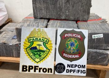 BPFRON e PF apreendem mais de 150 quilos de maconha em embarcação