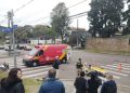 Casal em moto fica ferido em colisão no Vista Alegre