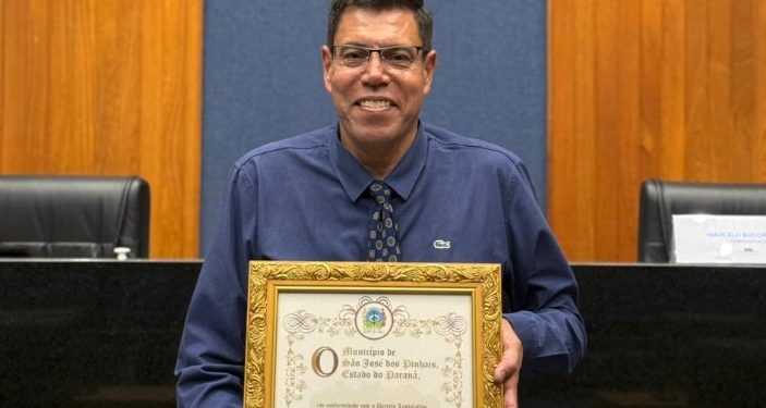 Socorrista voluntário recebe título de Cidadão Honorário de São José dos Pinhais