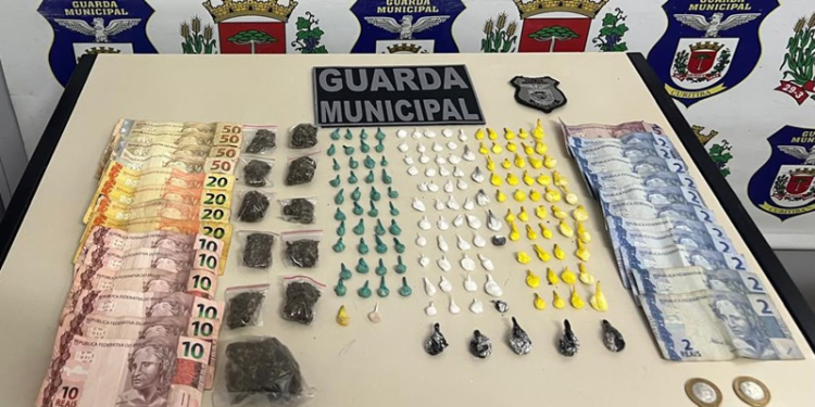 Guarda Municipal prende suspeito e apreende drogas no Caximba