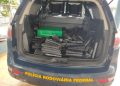 PRF apreende mais de 160 quilos de maconha e prende casal na BR-376