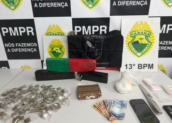 PM fecha biqueira após correria de traficantes e apreende drogas em Curitiba