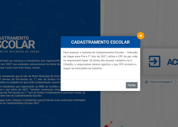 Cadastramento para ingressar no pré e 1º ano das escolas municipais começa nesta quinta