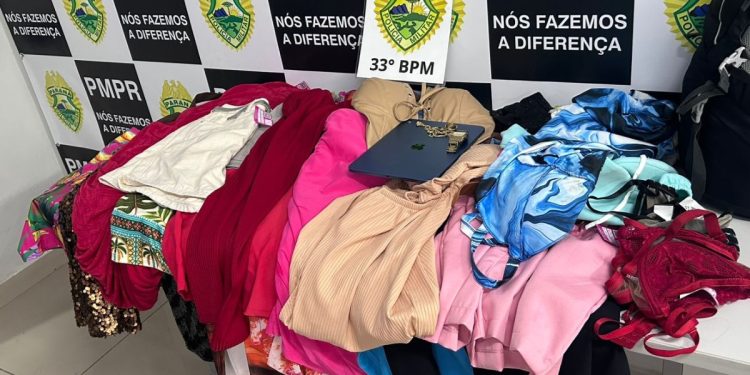 Casal é preso por furtos no Centro de Curitiba e materiais são recuperados